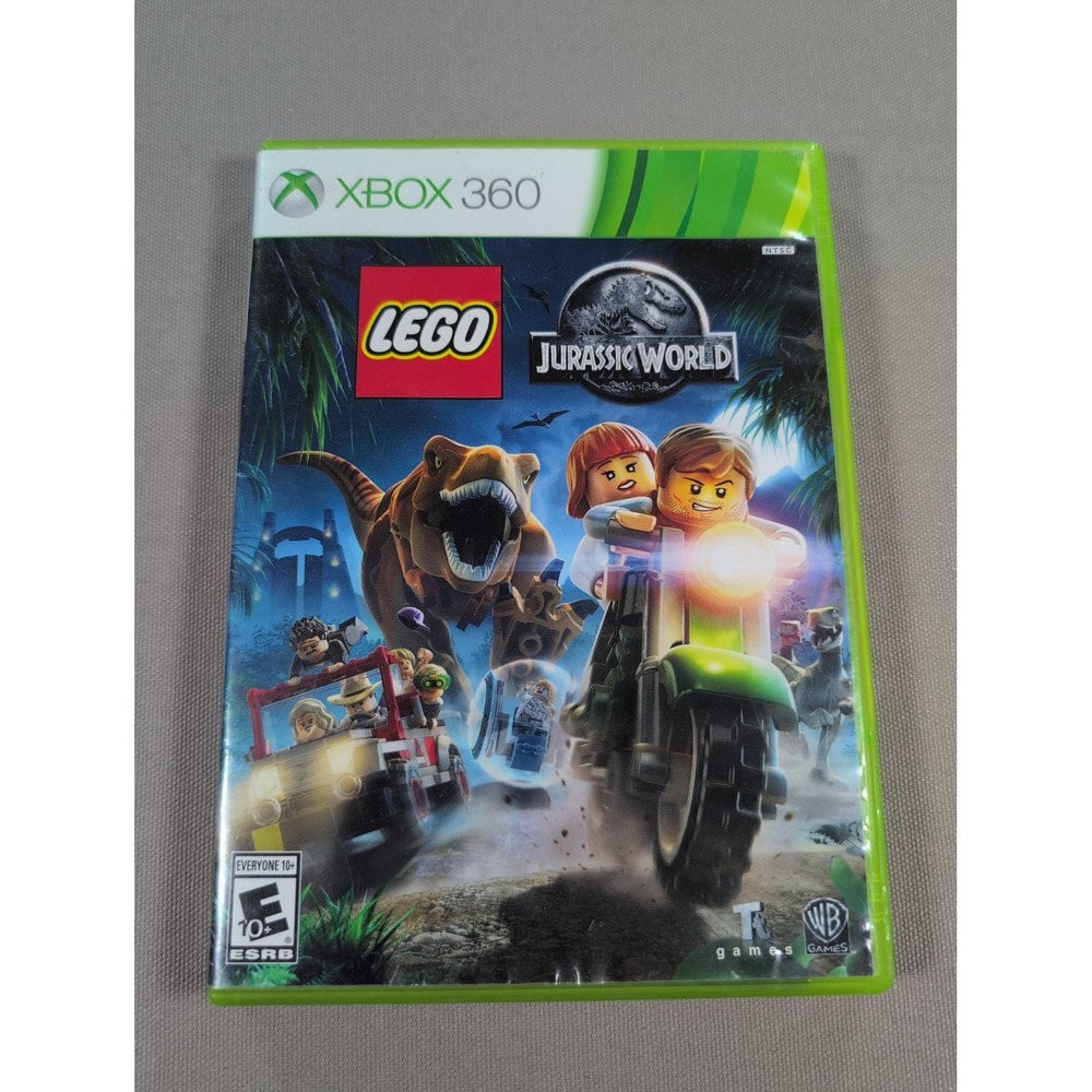 WB Games LEGO Jurassic World Xbox 360 Video Game Complete CIB Tested